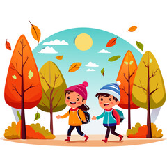 Herbstspaziergang im Wald