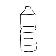 シンプルなペットボトルのイラスト