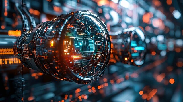 Future technological advancement, sci-fi aesthetics with practical functionality