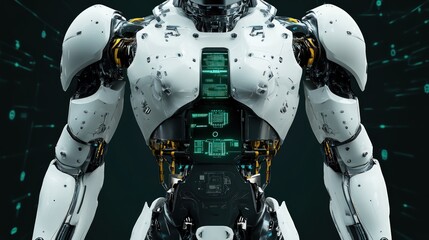 Robotics innovations with detailed imagery futuristic robots and AI systems