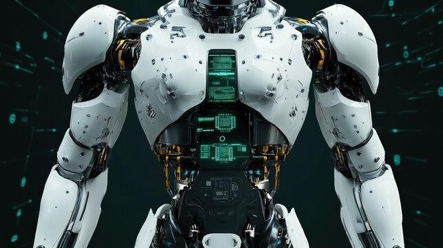 Robotics innovations with detailed imagery futuristic robots and AI systems