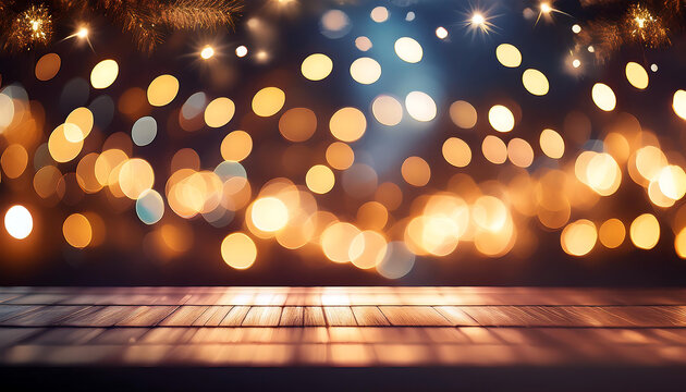 Softly glowing Christmas lights create a beautiful blurred background effect._1(781)