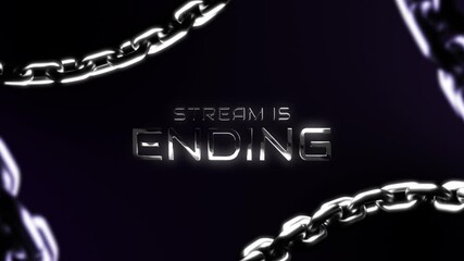 stream overlay, chrome concept with chain decoration, animated overlays
