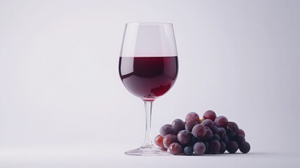 red wine and grapes