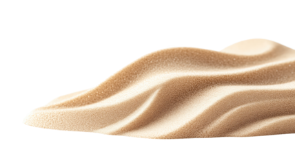 Creamy dessert topping isolated on transparent background.