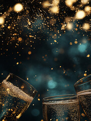 Festive New Year's background