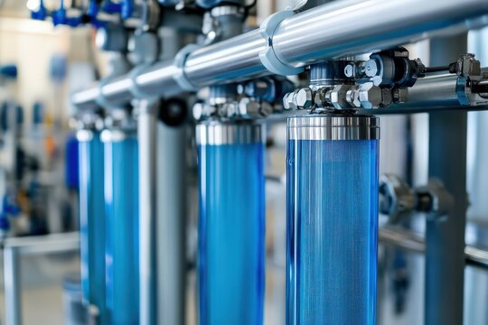 Nanotechnology in water purification, featuring nanoscale filtration systems