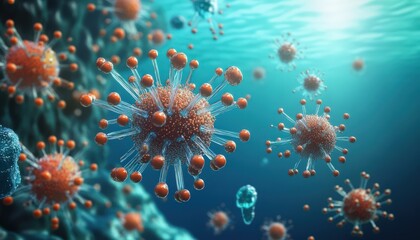 Obraz premium Nanotechnology in environmental cleanup with nanoscale pollutant-removing devices