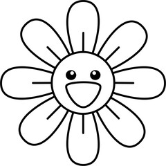 cute happy flower