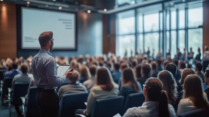Fototapeta premium The Speaker at Conference Event