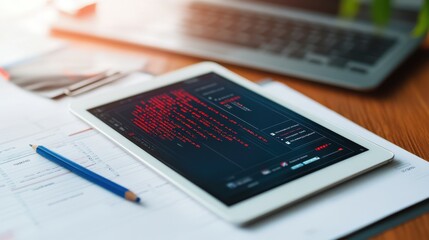 The Tablet on Office Desk