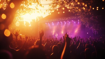 Naklejka premium The Vibrant Concert Experience