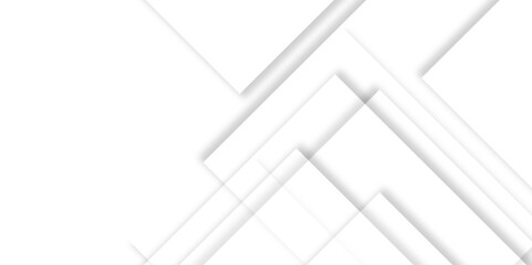 Abstract white background with diamond and triangle shapes layered in modern abstract pattern design. Grey, white abstract square background geometry shine and layer element vector for presentation.	