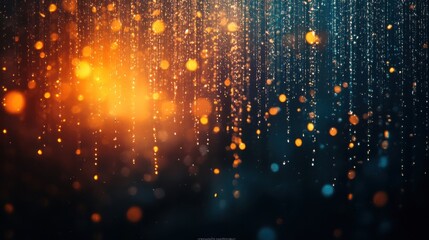 Obraz premium Digital rain effect background