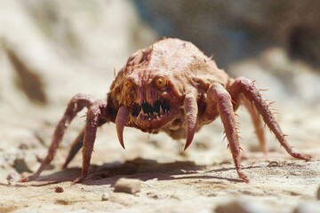 Mite Monster - 3D Rendered Illustration of Dust Mite - Allergy and Asthma Concept