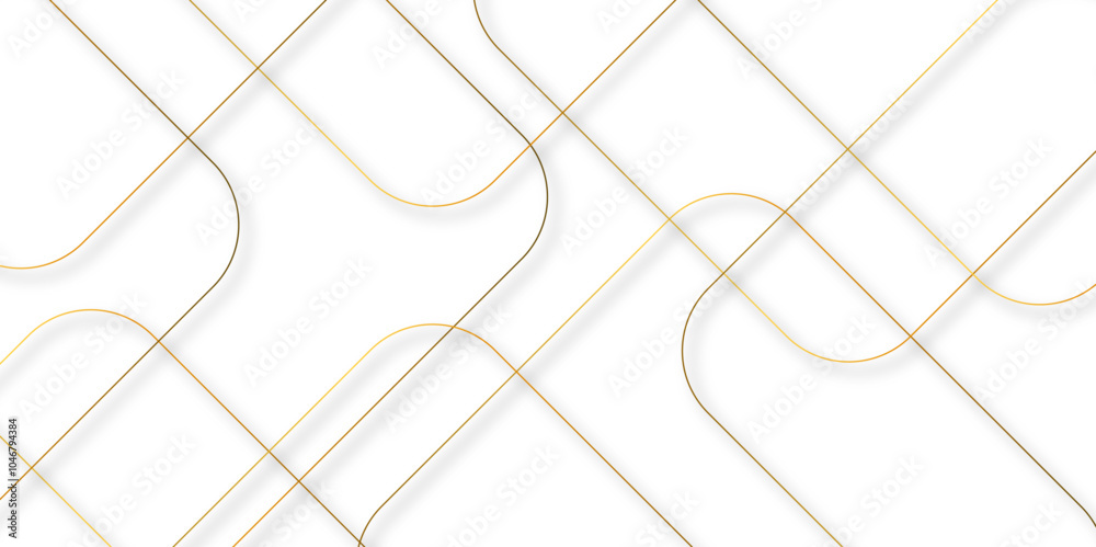 Aufkleber Abstract background golden square stock line background. abstract artistic of geometric background Gold gradient abstract seamless vector pattern. Minimal style website banner, decoration ... 