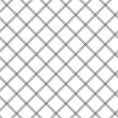 Abstract geometric pattern with crosses, stripes, lines. Seamless vector background. White and black ornament. Modern reticulated graphic design.