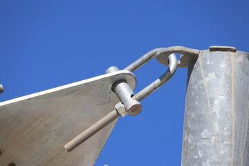 Fototapeta premium close up of bolt fastener (metal fastener)