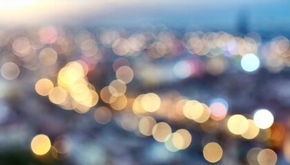 Dreamy Bokeh Background with Warm Glowing Lights