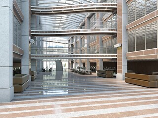 A modern open-plan office space
