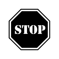 Stop stamp sign graphic design