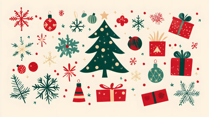 Naklejka premium Festive holiday cheer