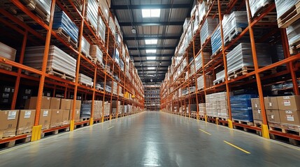 Fototapeta premium Smart warehouse management system using augmented reality technology