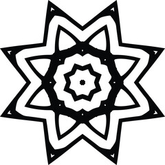 Mandala Coloring Book Circular Pattern in the Form of a Mandala Decorative Ornament in Ethnic Oriental Style.