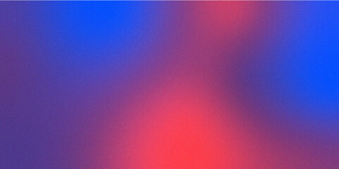 light vibrant glowing red pink blue gradient with noises texture background. modern blurred background and film grain texture, template with elegant poster, card, wallpaper, website header  design.
