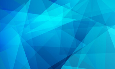 abstract blue fractal geometric triangle polygon shape background