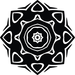 Obraz premium Mandala Flower Coloring Pages Circular Pattern in Form of Mandala With Flower for Henna, Mehndi, Tattoo, Decoration Decorative Ornament in Ethnic Oriental Style.