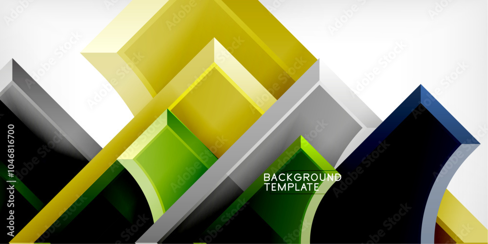 Aufkleber geometric design abstract background - circles and triangles