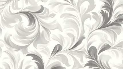A swirling grey and white floral pattern suitable for backgrounds or decorative purposes. Black and white background images -