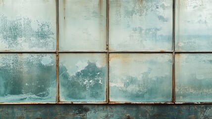 Weathered metal panels with rustic, industrial texture