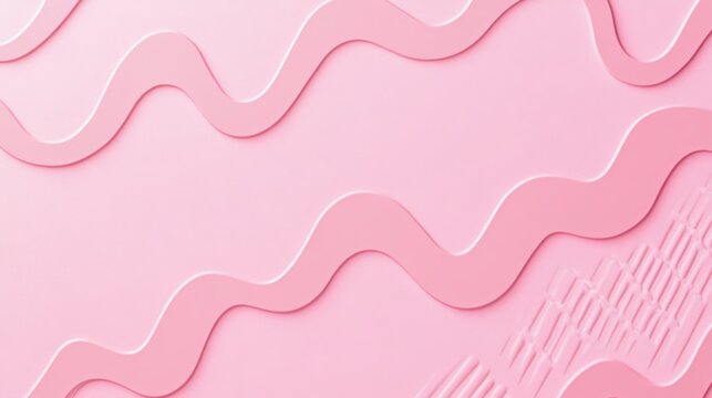 Photo of, Pink background with zigzag lines and patterns for design, banner template