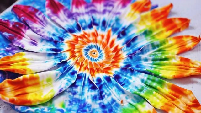 Making Spiral Tie-Dye T-Shirts
