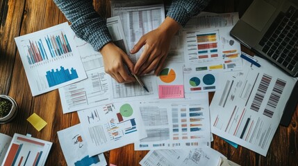 A consultant improving business processes, optimizing workflow on a digital platform for operational efficiency