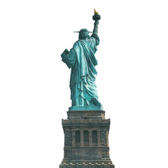 Obraz premium Statue of Liberty United state from behind