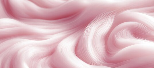 Obraz premium Abstract Background of Pink Fluffy Feathers, Soft And Delicate Texture, Wavy Textile Fabric Material