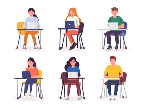 EdTech for inclusive education, a diverse classroom utilizing technology to support all learning abilities