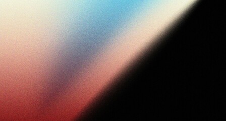 Gradient blue red grainy background abstract glowing color wave black dark backdrop noise texture banner poster
