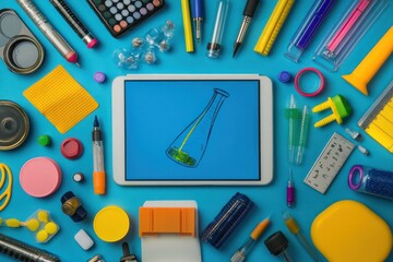 STEM education EdTech showcasing hands-on science experiments through interactive digital tools