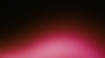 Elegant color gradient texture backdrop. Abstract dark black magenta pink color grainy gradient with vibrant, noisy, glowing, bright color flow, cover, header, poster