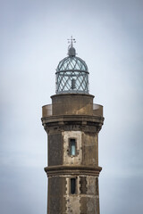 Fototapeta premium Faro de Punta de Capelinhos, Isla de Fayal, Azores, Portugal