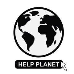 Happy Earth day concept background vector. Save the earth, globe, flower, earth hugging flower pot, cloud. Eco friendly illustration design for web, banner,