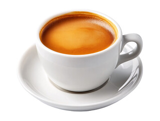 a cup of coffee on a saucer