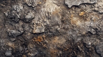 Fototapeta premium A rugged stone photo border with earthy textures and natural finishes