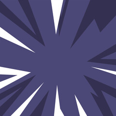 Pop art radial colorful comics book magazine cover. Striped digital background. Cartoon funny retro pattern strip mock up. Vector halftone illustration. Sunburst, starburst shape