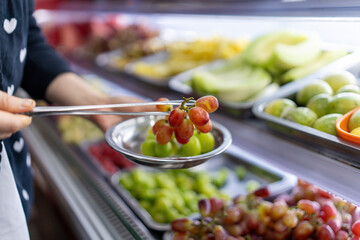 Fresh Fruits Selection at a Market with Colorful Variety