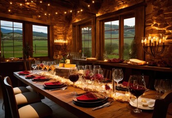 Fototapeta premium exploring varied textures creative wine pairings elevated culinary experience, abundance, acidity, aroma, assortment, balance, bottling, bouquet, carnivore